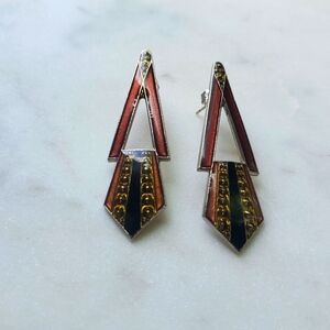 Vintage Pierre Bex Art Deco Earrings